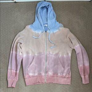 Tie-Dye Zip-Up Hoodie Spiritual Gangster L